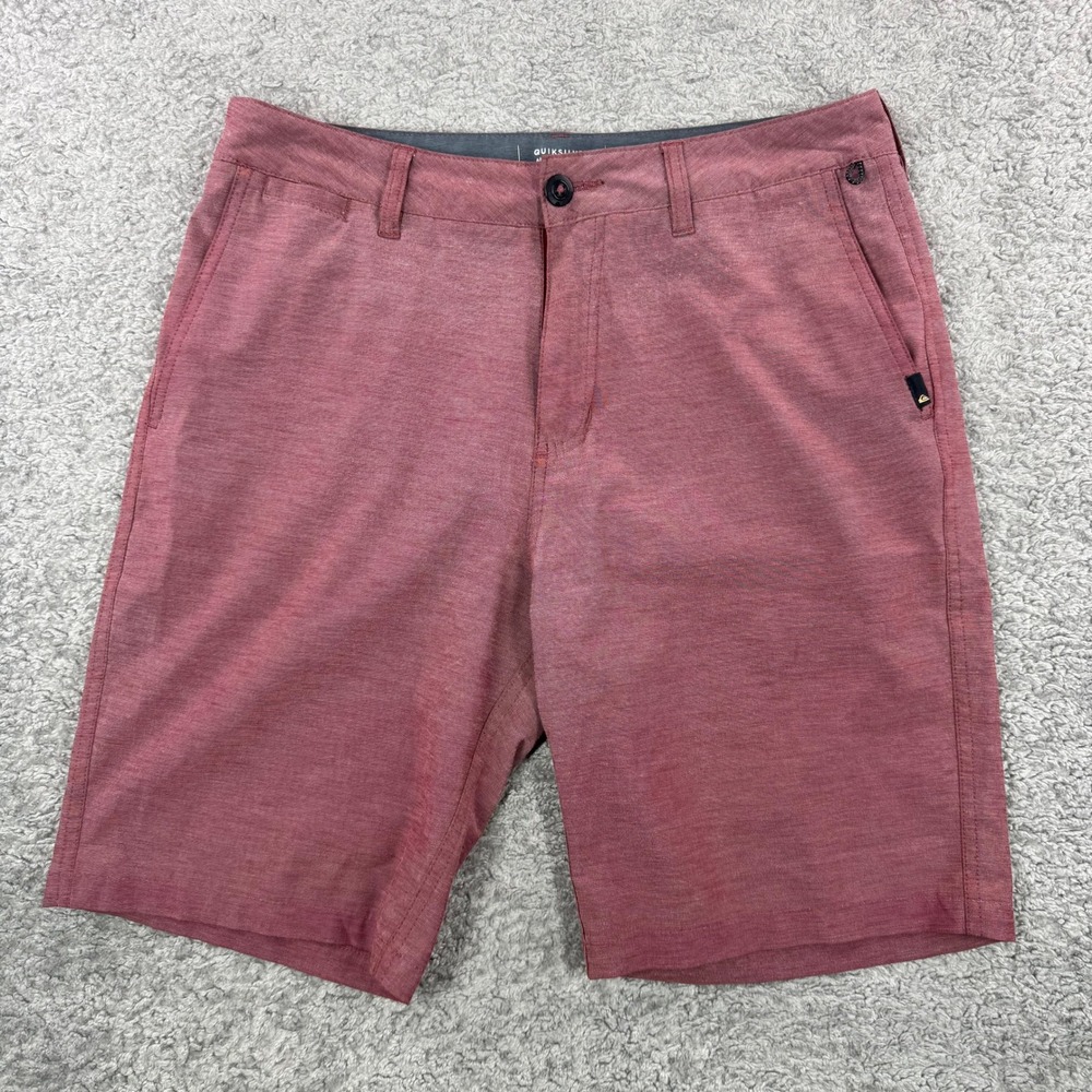 Quiksilver Amphibian DryFlight Hybrid Shorts Burgundy Heather Men 31 Shorts